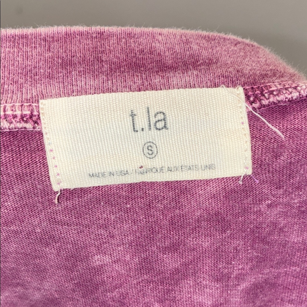 t. la Anthropologie Pocket Cotton Acid Washed Tee - Picture 3 of 7